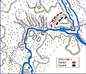 18th Century battle sketch (colors added)